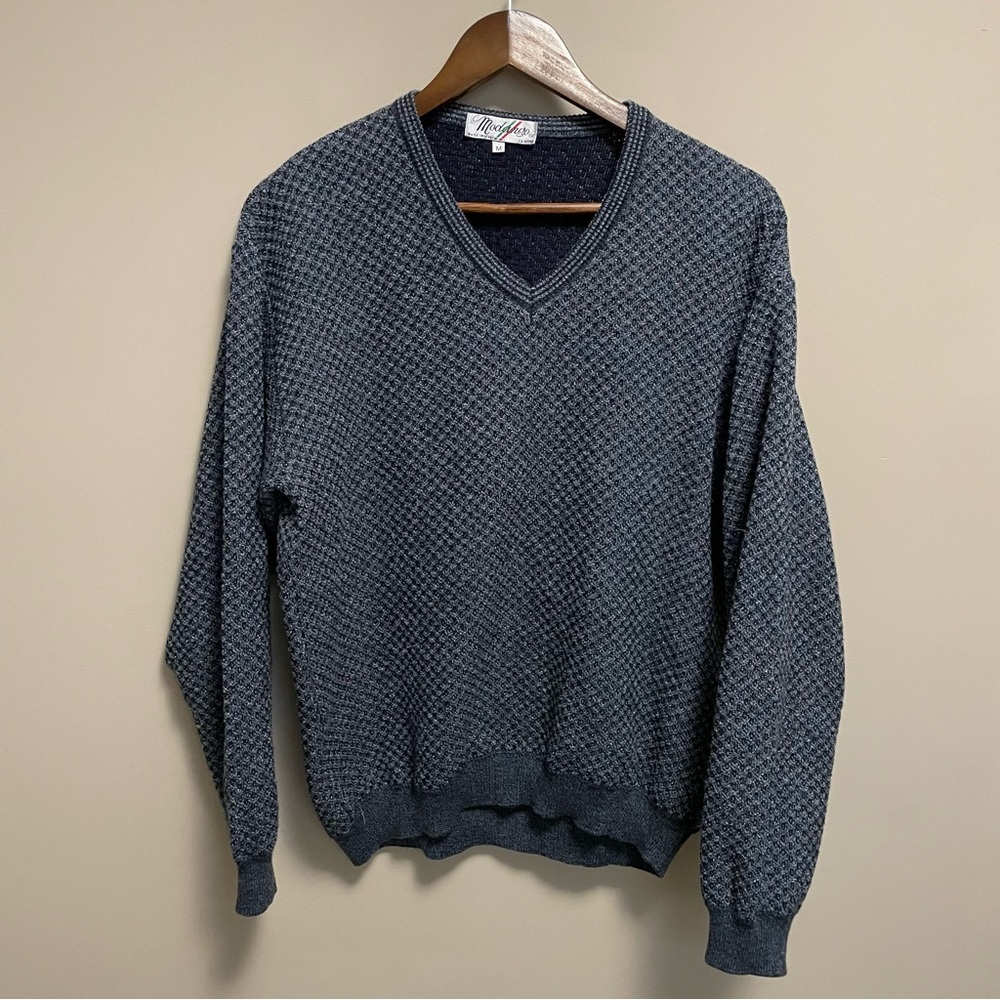 Vintage 90s Modango Made In Italy Wool Blend V-neck Sweater Men’s M